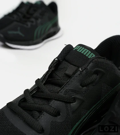 کفش کتانی ورزشی مردانه مشکی سبز PUMA مدل 5072