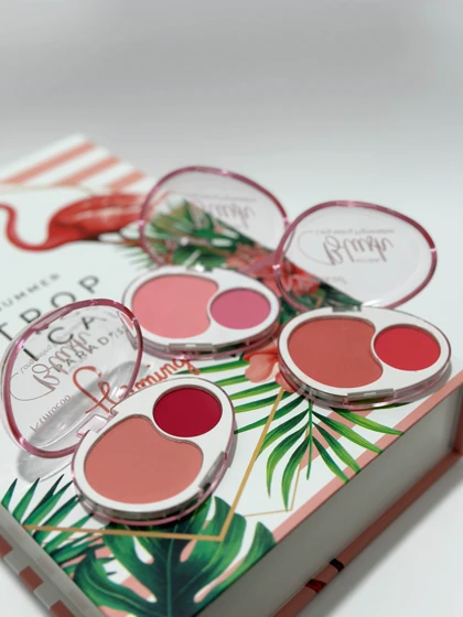 🌸✨ رژگونه دو رنگ پودری میس لارا