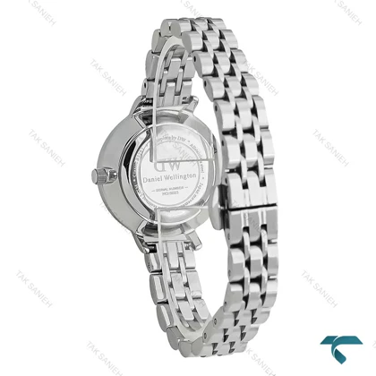 دنیل ولینگتون زنانه نقره ای صفحه مشکی نگینی اسمال DW-7830-L