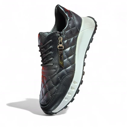 کفش چرمی زنانه مدل زیپی