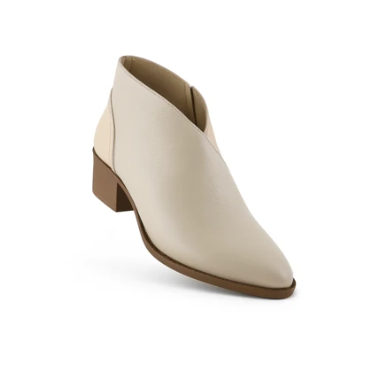 نیم بوت زنانه چرم یلسان مدل ویکات کد 689-GN