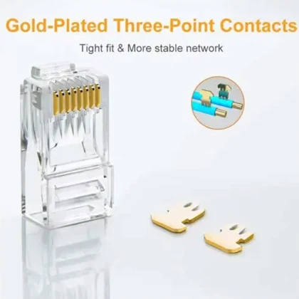 سوکت شبکه RJ45 یوگرین Ugreen مدل NW110-50246 بسته 100 عددی