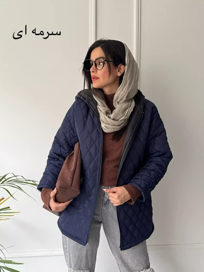 کاپشن زنانه کلاهدار آستردار ونوس **