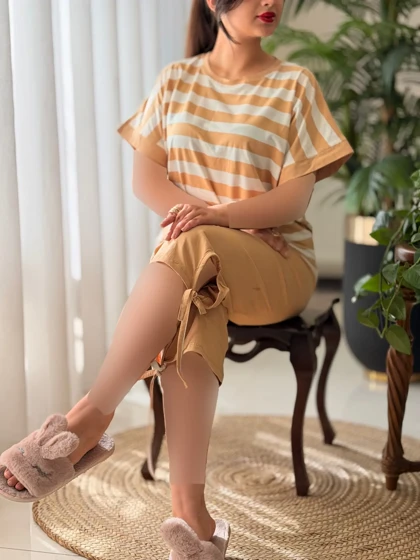 تیشرت شلوارک راه راه کد2519