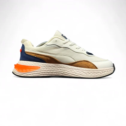 کتانی مردانه ریبوک نیویورک سفید نارنجی قهوه ای