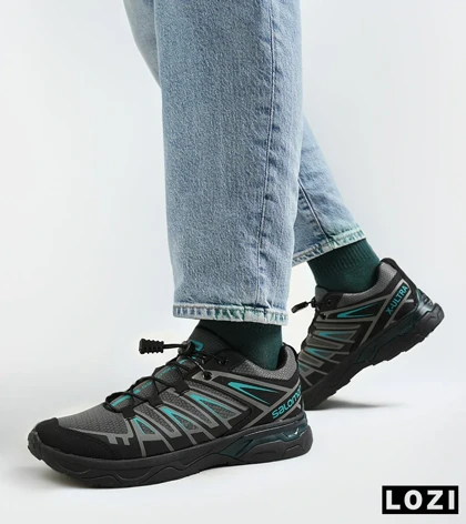 کفش کتانی مشکی آبی سالومون Salomon X ULTRA