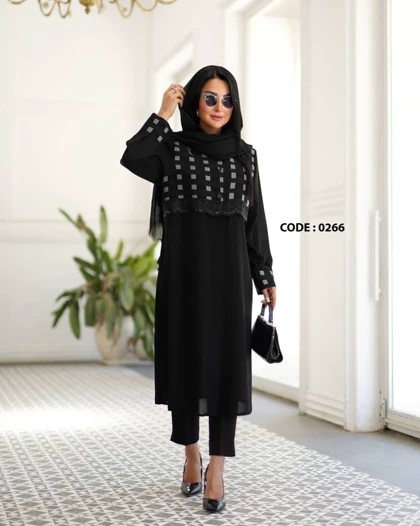 مانتو زنانه مجلسی کد 0266