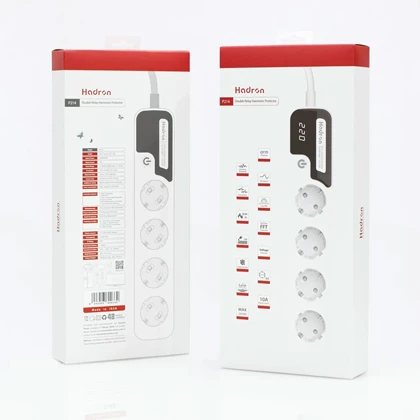 چندراهی و محافظ برق هارمونیک هادرون Hadron مدل P244 با برق ارت دار 3920 وات