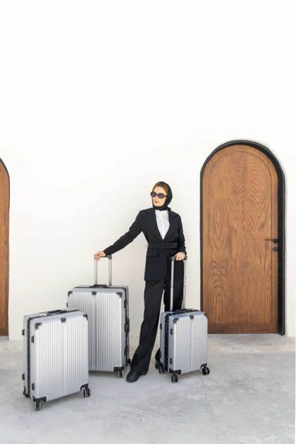 ست چمدان مدل Rose Merry RL-318-3S_S.Grey