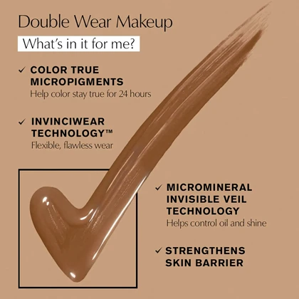 کرم پودر استیکی صورت استی لادر مدل Double Wear رنگ Ecro شماره 1N2 مناسب انواع پوست حجم 30 میلی‌لیتر