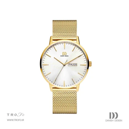 ساعت مچی عقربه ای مردانه دنیش دیزاین (Danish design) مدل IQ05Q1267 Akilia Day/Date Gold Mesh