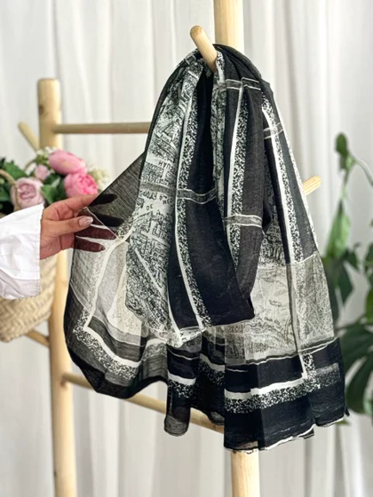 شال ویسکوز طرح مارک 20553