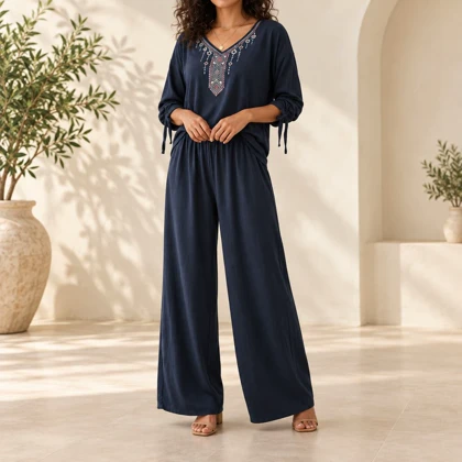 بلوز شلوار طرح مایا 5027