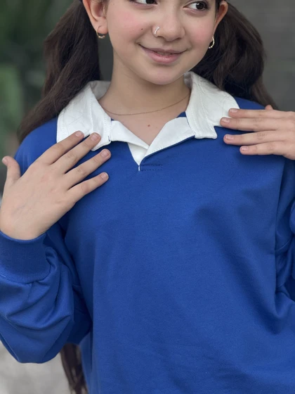 ست بلوز و شلوار یقه سفید