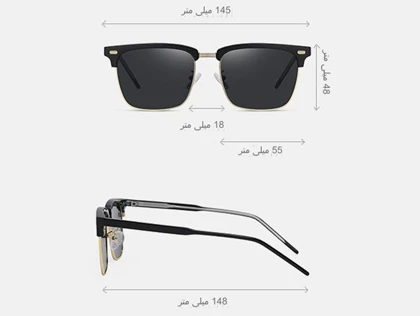 عینک آفتابی مردانه کارن بازار مدل LY2303 پلاریزه UV400