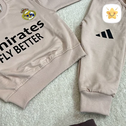 ست ورزشی پسرانه بلوز و شلوار رئال مادرید مناسب 1 تا 8 سال