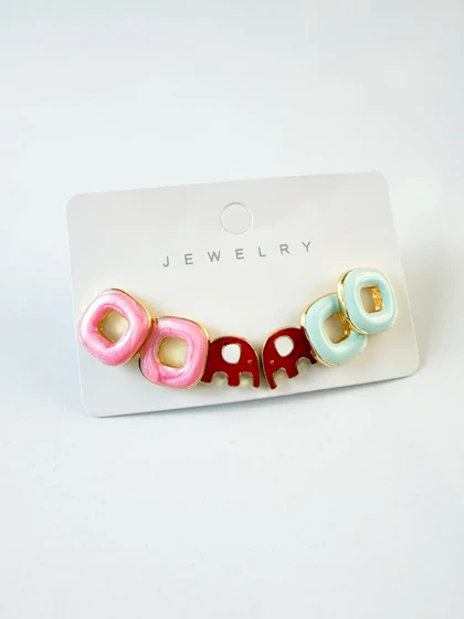 پک گوشواره زنانه فانتزی سه جفتی