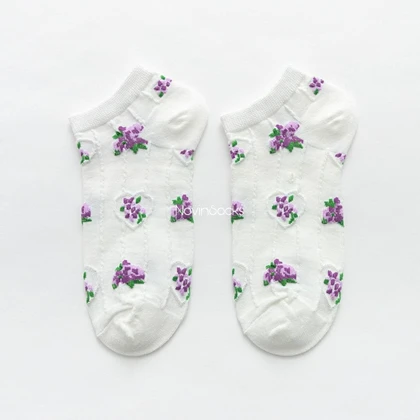 جوراب مچی طرح Flower2