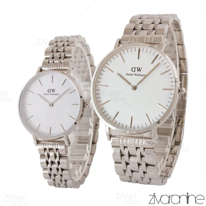 ست ساعت دنیل ولینگتون سلیور صفحه سفید 104891