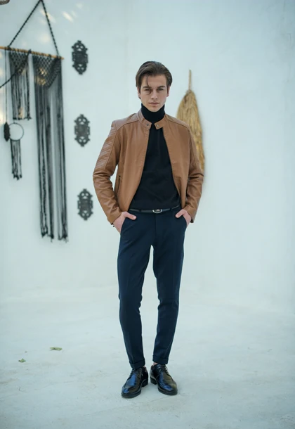 کاپشن چرم صنعتی مدل 6508