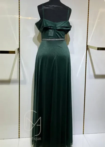 پیراهن ماکسی لمه سبز