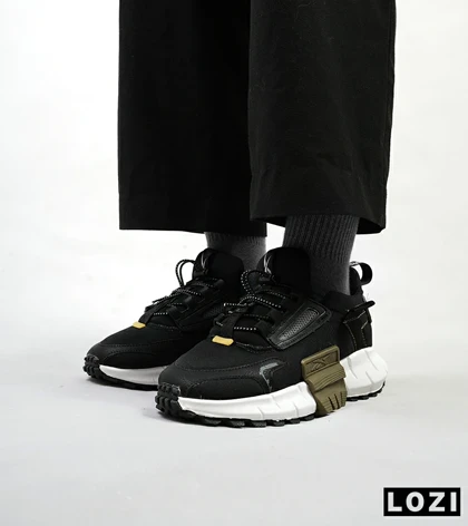 کفش کتانی مشکی سفید ریباک Reebok Zig Kinetica 2.5 Edge