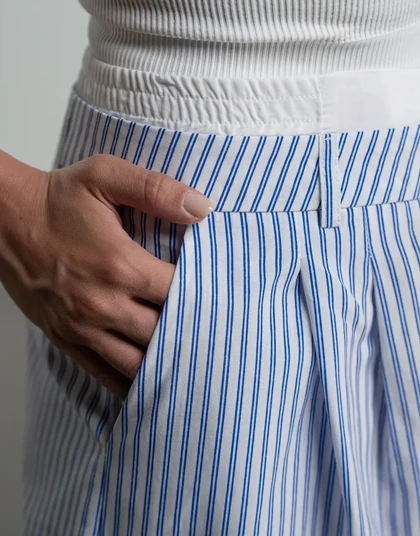 راه راه کمر سفید واید