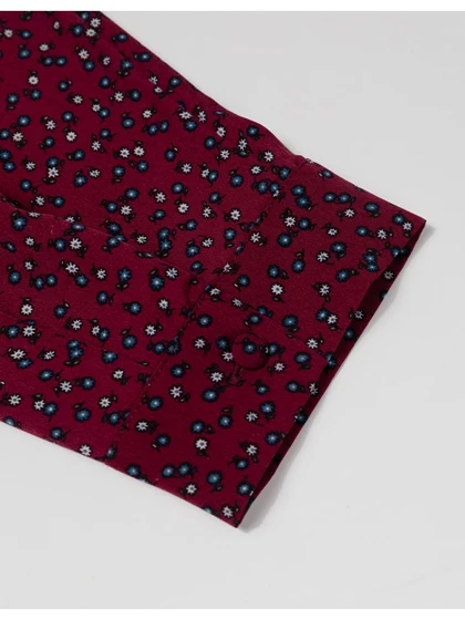 تونیک زنانه سایز بزرگ کرپ طرحدار آستین بلند 50103