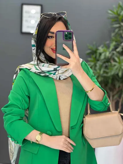 مانتو کتی مازراتی آستین سه دکمه