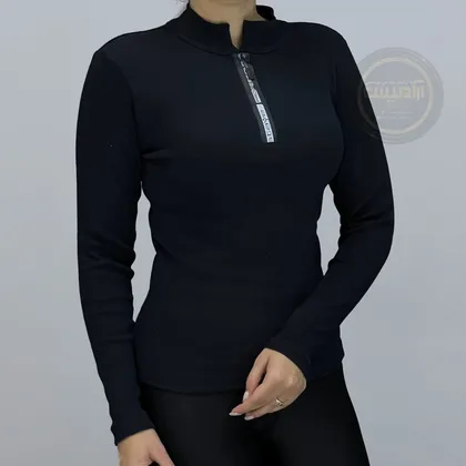 بلوز نیم زیپ کبریتی