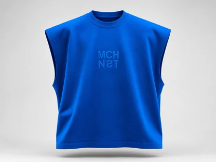 وست آبی ایتالیایی 💙 MCH لش باکسی پنبه دو نخ | لاکچری و جدید کد 8453