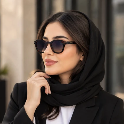 عینک آفتابی سوپر استپ مدل ST0957 C03 قهوه ای - گان متال