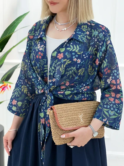 شومیز گره‌ای ترانه - طرح1