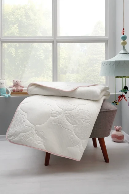 لحاف کودک Yataş Mini مدل Milky پنبه - سفید