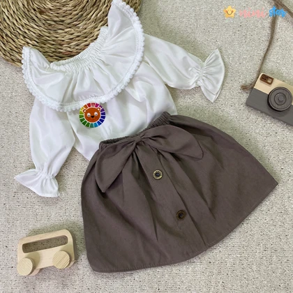 شومیز دامن دخترانه بوگاتی 2 تا 4 سال