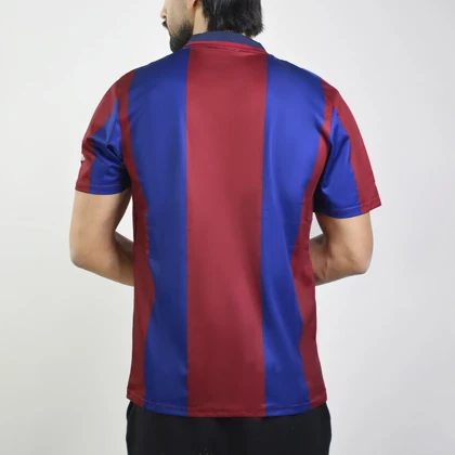 تیشرت فوتبالی پلیری بارسلونا مدل Nike-1998-99 آبی قرمز