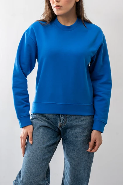 تیشرت آستین بلند دورس سرشانه افتاده زنانه