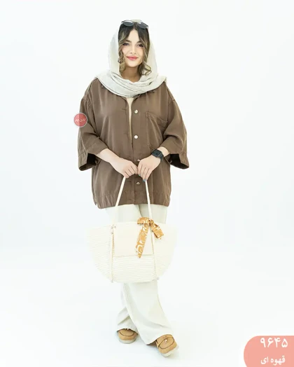 شومیز کتان سیلک 9645