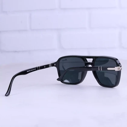 عینک آفتابی پرسول مردانه فریم مربع مشکی P03277/1