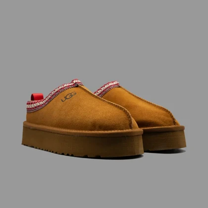 اسلیپر آگ پلتفرم فندقی Ugg Slipper Platform Chestnut