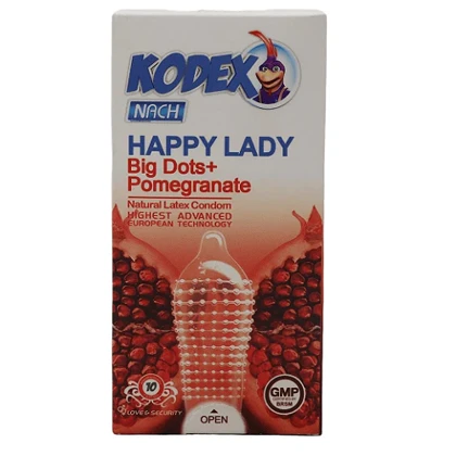 کاندوم خاردار کدکس مدل هپی لیدی 10 عددی