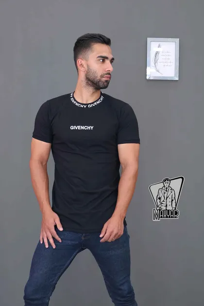 تیشرت یقه چاپ GIVENCHY