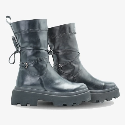 کفش نیم بوت زنانه استرج بندی مدل 0117_Boots