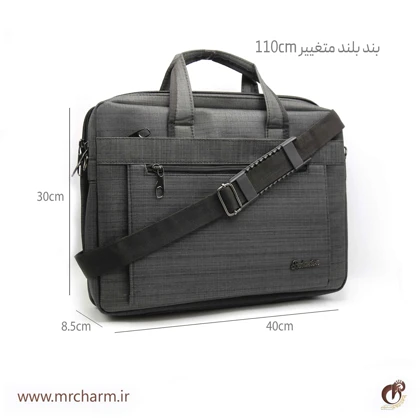 کیف لپ تاپ طوسی mrc121-04