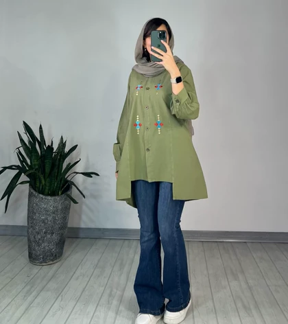 مانتو لینن طلا