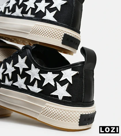 کفش اسنیکرزمشکی سفید Amiri Stars مدل 5990