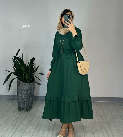 پیراهن مانتویی دل آرا 4