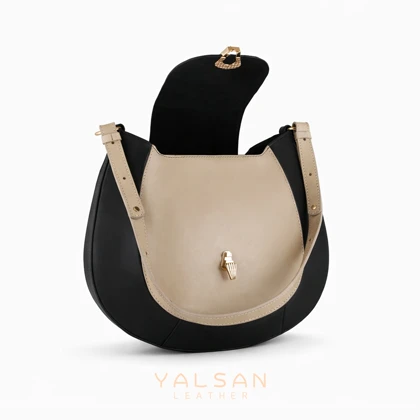 ست کیف و کفش زنانه چرم یلسان مدل آوید کد 959-SELIN-GN