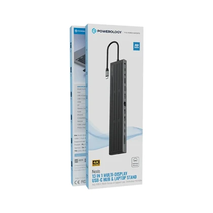 هاب 13 پورت تایپ سی پاورولوژی مدل POWEROLOGY PWDC4DB