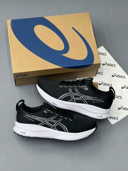 کتانی اسیکس ژل کایانو 32 مشکی سفید Asics Gel Kayano 32